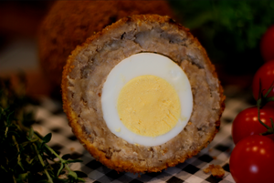 Duck Egg & Plum & Hoi Sin Sauce  |  Scotch Egg