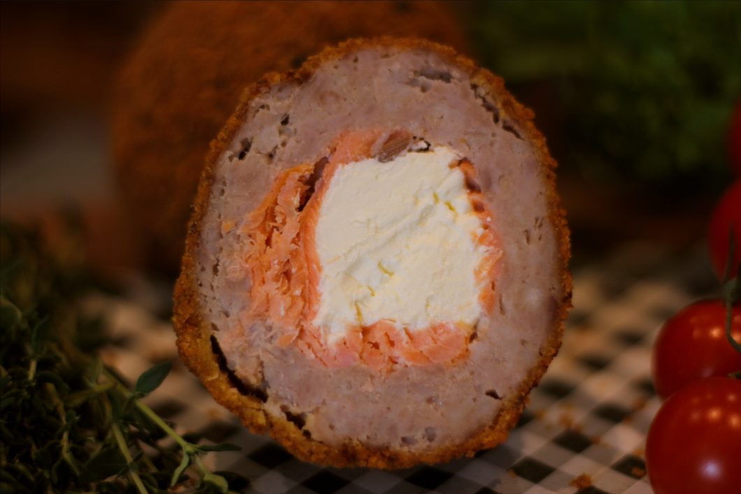 Salmon & Cream Cheese  |  Scotch Egg