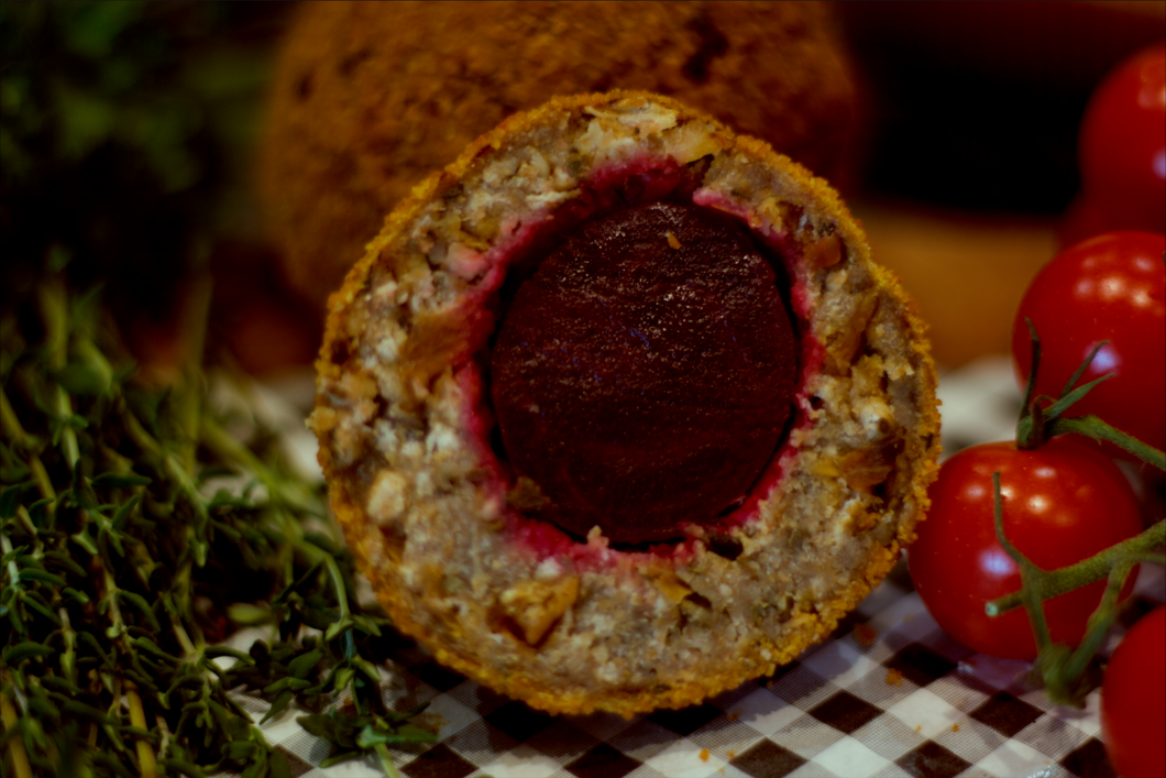 (Vg) Beetroot & Spiced Pineapple  |  Scotch Egg